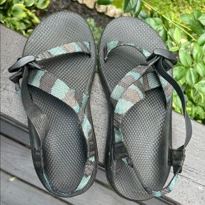 Men’s blue and black Chaco Sandals